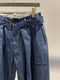 MAISON MILL / BELTED DENIM TROUSERS / INDIGO