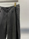 SYNGMAN CUCALA / PLEATED TAPERED TROUSERS / BLACK