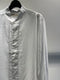 SYNGMAN CUCALA / ASYMMETRIC SHIRTS LONG SLLEVE / WHITE