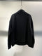 SYNGMAN CUCALA / ZIPPED PULLOVER SWEAT / BLACK