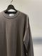 RAINMAKER / WASHABLE WOOL CREW NECK SHIRT / TAUPE