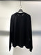 RAINMAKER / WASHABLE WOOL CREW NECK SHIRT / BLACK