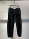 SYNGMAN CUCALA / WIDE EASY TAPERED TROUSERS / BLACK