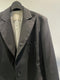 MARC POINT / PEAKED LAPEL JACKET / BLACK