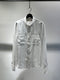 SYNGMAN CUCALA / BAND COLLAR LINEN SHIRT / WHITE