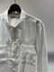 SYNGMAN CUCALA / BAND COLLAR LINEN SHIRT / WHITE