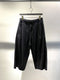 SYNGMAN CUCALA / CROPPED WIDE EASY TROUSERS / BLACK