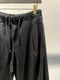 SYNGMAN CUCALA / CROPPED WIDE EASY TROUSERS / BLACK