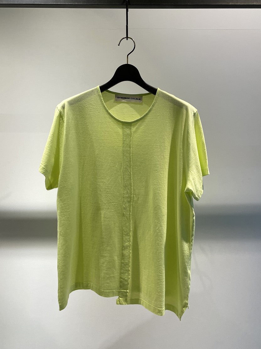 SYNGMAN CUCALA / ASYMMETRIC T-SHIRT / YELLOW