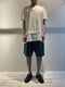 SYNGMAN CUCALA / DOUBLE LAYER T-SHIRT / WHITE