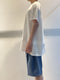 SYNGMAN CUCALA / DOUBLE LAYER T-SHIRT / WHITE