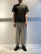 SYNGMAN CUCALA / LINEN TAPERED TROUSERS / NATURAL