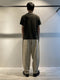 SYNGMAN CUCALA / LINEN TAPERED TROUSERS / NATURAL