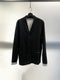 DAUB / RAW EDGE SWEAT CARDIGAN / BLACK