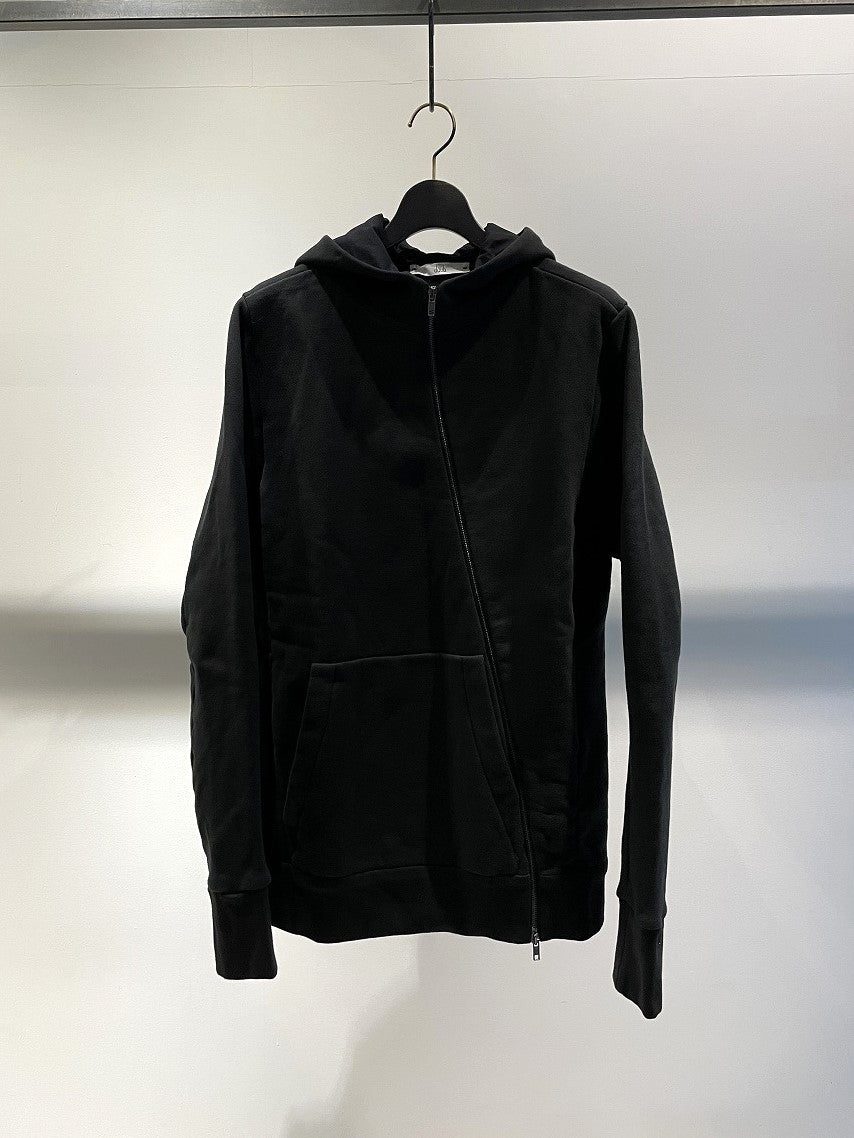 DAUB / HOODED AIX ZIP-UP SWEAT / BLACK