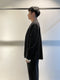 DAUB / RAW EDGE SWEAT CARDIGAN / BLACK
