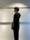 DAUB / HOODED AIX ZIP-UP SWEAT / BLACK