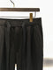 RAINMAKER / COMPRESSED WOOL EASY TRPUSERS / BLACK