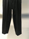 RAINMAKER / COMPRESSED WOOL EASY TRPUSERS / BLACK