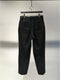 RAINMAKER / COMPRESSED WOOL EASY TRPUSERS / BLACK
