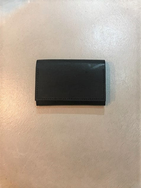 MASTERY / MINI WAXED WALLET / BLACK