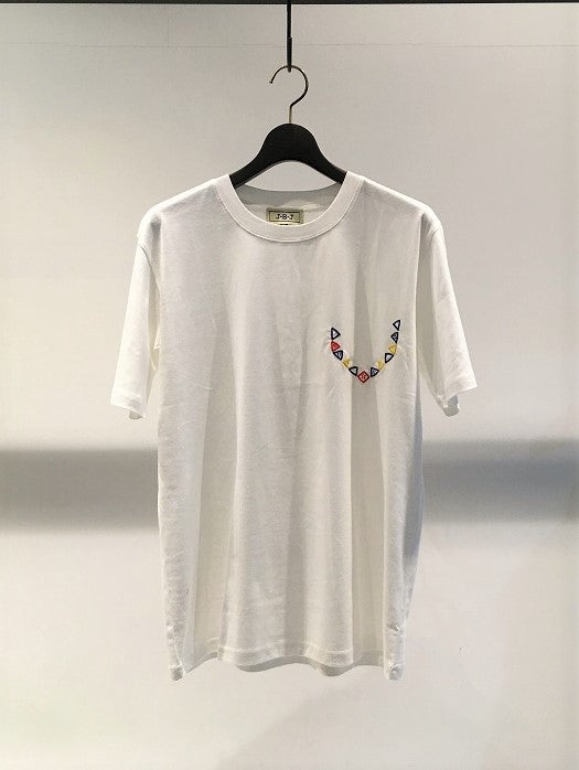 J-B-J / POCKET TRIANGLE T-SHIRT / WHITE