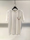J-B-J / POCKET TRIANGLE T-SHIRT / WHITE