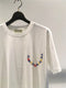 J-B-J / POCKET TRIANGLE T-SHIRT / WHITE