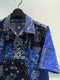 OVERLORD / SHORT SLEEVE SHORT BANDANA PATCHWORK / NAVY