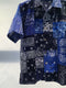 OVERLORD / SHORT SLEEVE SHORT BANDANA PATCHWORK / NAVY