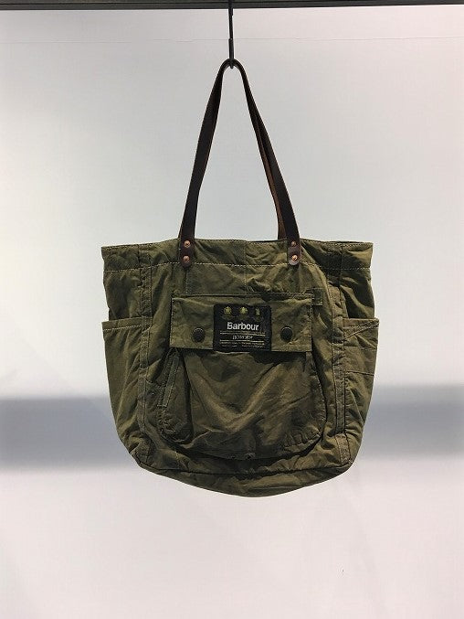 OVERLORD / PATCHWORK VINTAGE BARBOUR BAG / OLIVE