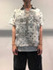 OVERLORD / SHORT SLEEVE SHORT BANDANA PATCHWORK / WHITE