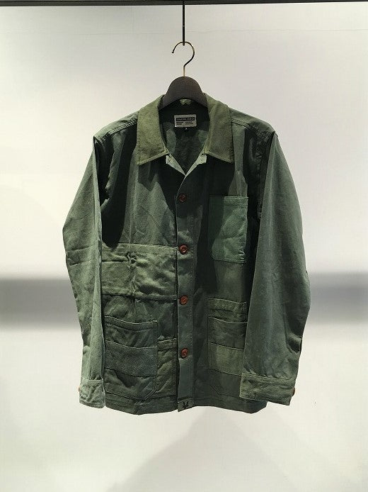 OVERLORD / PATCHWORK VINTAGE WORK JACKET / OLIVE