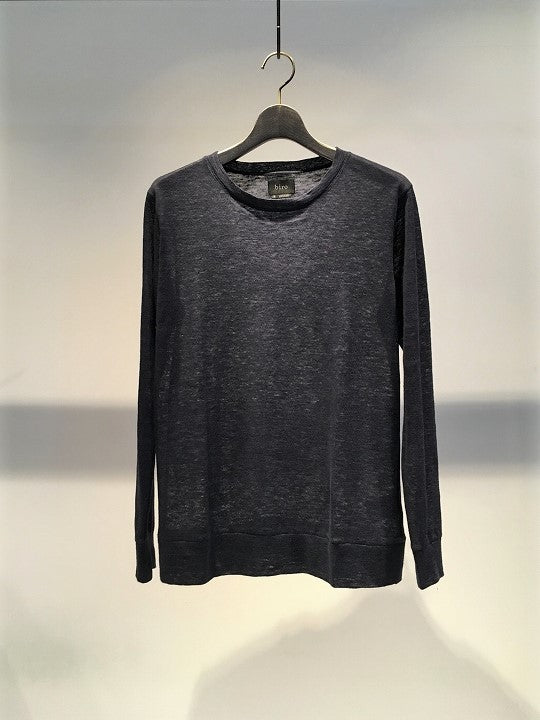BIRO / S9 LINEN PULLOVER / BLUISH BLACK