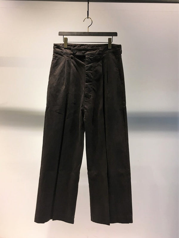 MARC POINT / HOLONED WIDE TROUSERS / R-BROWN