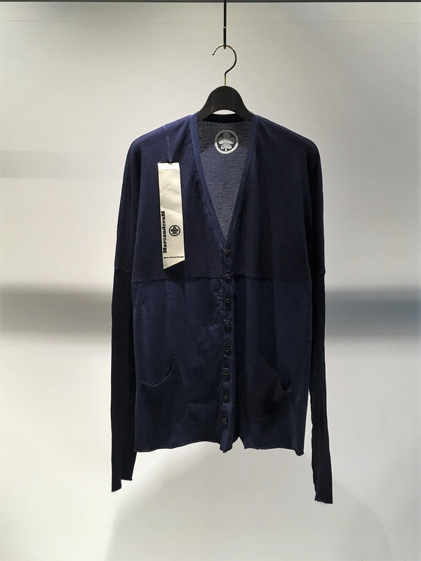 MARC POINT - MARCANDCRAM / COMBINATION CARDIGAN / BLUE