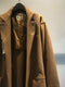 MARC POINT / WOOL SINGLE TRENCH COAT / CAMEL