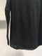 MARC POINT - MARCANDCRAM / RAW EDGE TEE LONG SLEEVE / BLACK