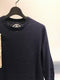 MARC POINT - MARCANDCRAM / RAW EDGE TEE LONG SLEEVE / NAVY