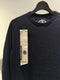 MARC POINT - MARCANDCRAM / RAW EDGE TEE LONG SLEEVE / NAVY