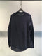 MARC POINT - MARCANDCRAM / RAW EDGE TEE LONG SLEEVE / NAVY