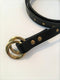 MASTERY / DOUBLE RING LONG BELT BRASS STUDDED / BLACK