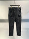 MARC POINT / LOW CROTCH DENIM PANTS / USED BLACK
