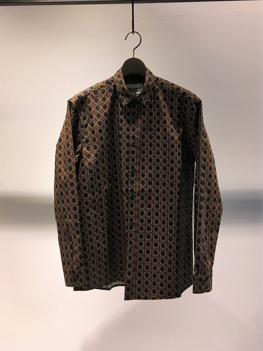 WAXMAN BROTHERS / REGULAR COLLAR SHIRT / GEOMETRIC