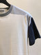 QBISM / PATCHWORK RAGLAN SLEEVE T-SHIRT / NATURAL-MULTI