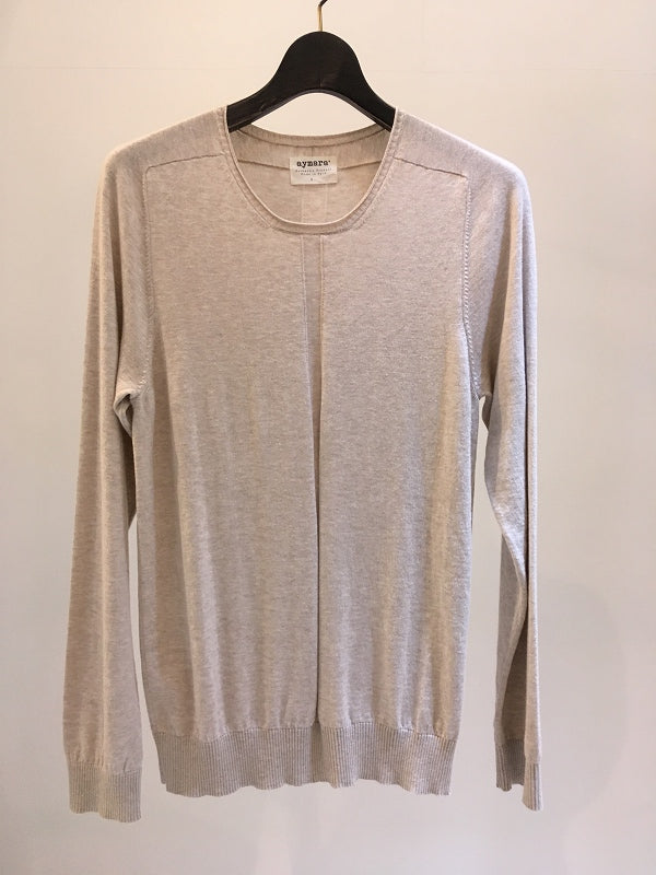 AYMARA KNITWEAR / DAMON CREW NECK KNIT / ECRU