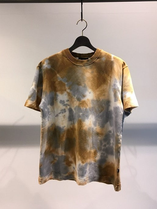 DAVID CATALAN / TIE DYE JERSEY SHORT SLEEVE / CAMEL-GREY