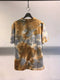 DAVID CATALAN / TIE DYE JERSEY SHORT SLEEVE / CAMEL-GREY