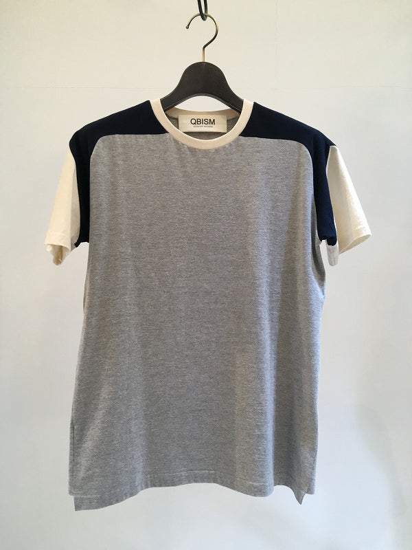 QBISM / PATCHWORK RAGLAN SLEEVE T-SHIRT /