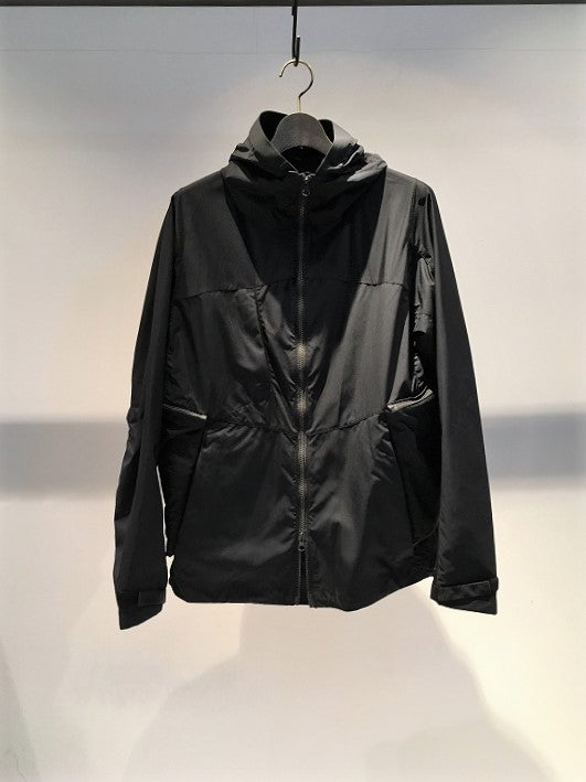 NILMANCE / PACKABLE FUNCTIONAL HOODED ZIP UP BLOUSON / BLACK